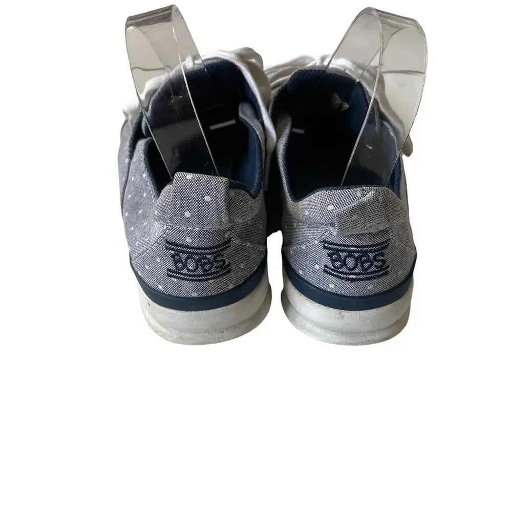 Bobs Sketchers Phresh Fashion Sneaker Polka Dot Blue Navy 9 GUC